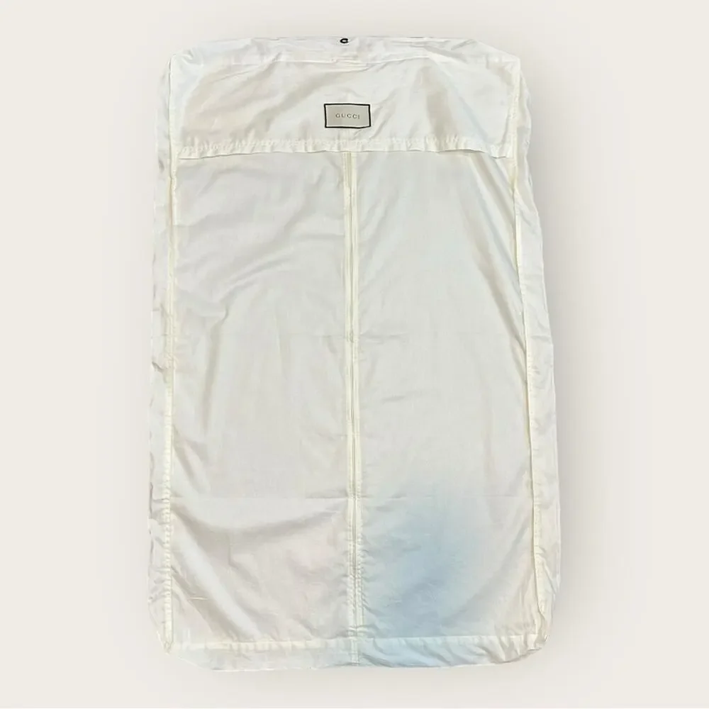 Gucci | Garment Bag & Pant Hanger | Off-White/Black | Bag: 44x27 inch